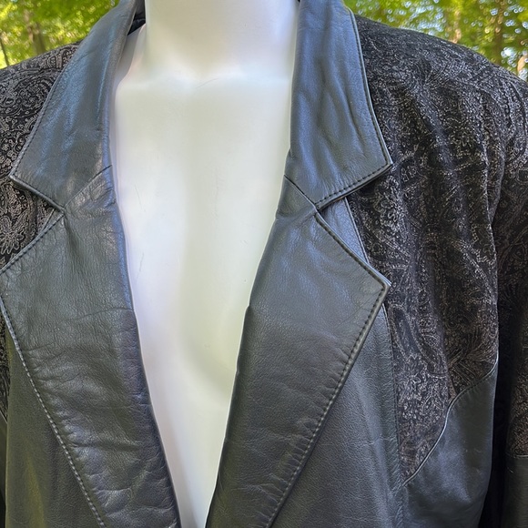 Vintage 80’s Pelle Club leather coat L - Picture 3 of 12